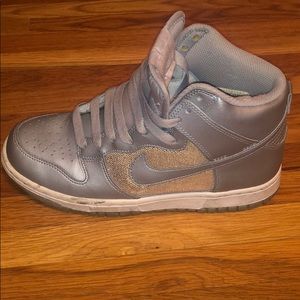 Silver High Top Nike’s